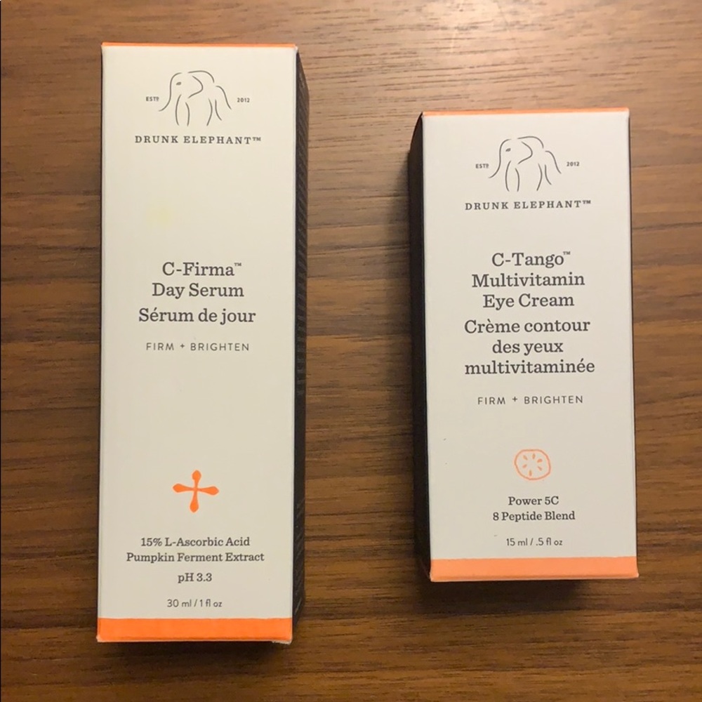 Drunk Elephant Vit C day serum and Vit C eye cream - Picture 1 of 1